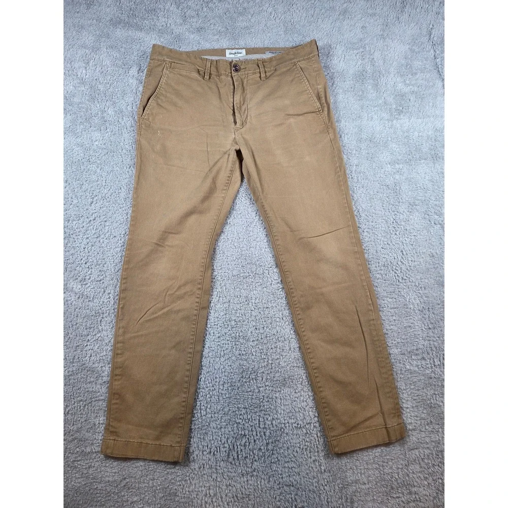 Goodfellow & Co Mens Hennepin Chino Slim Straight Pants‎ Tan Khaki 34x30